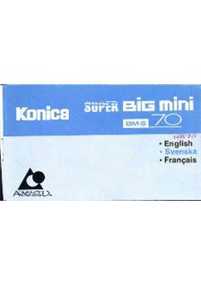 Konica Big Mini BMS 70 manual. Camera Instructions.